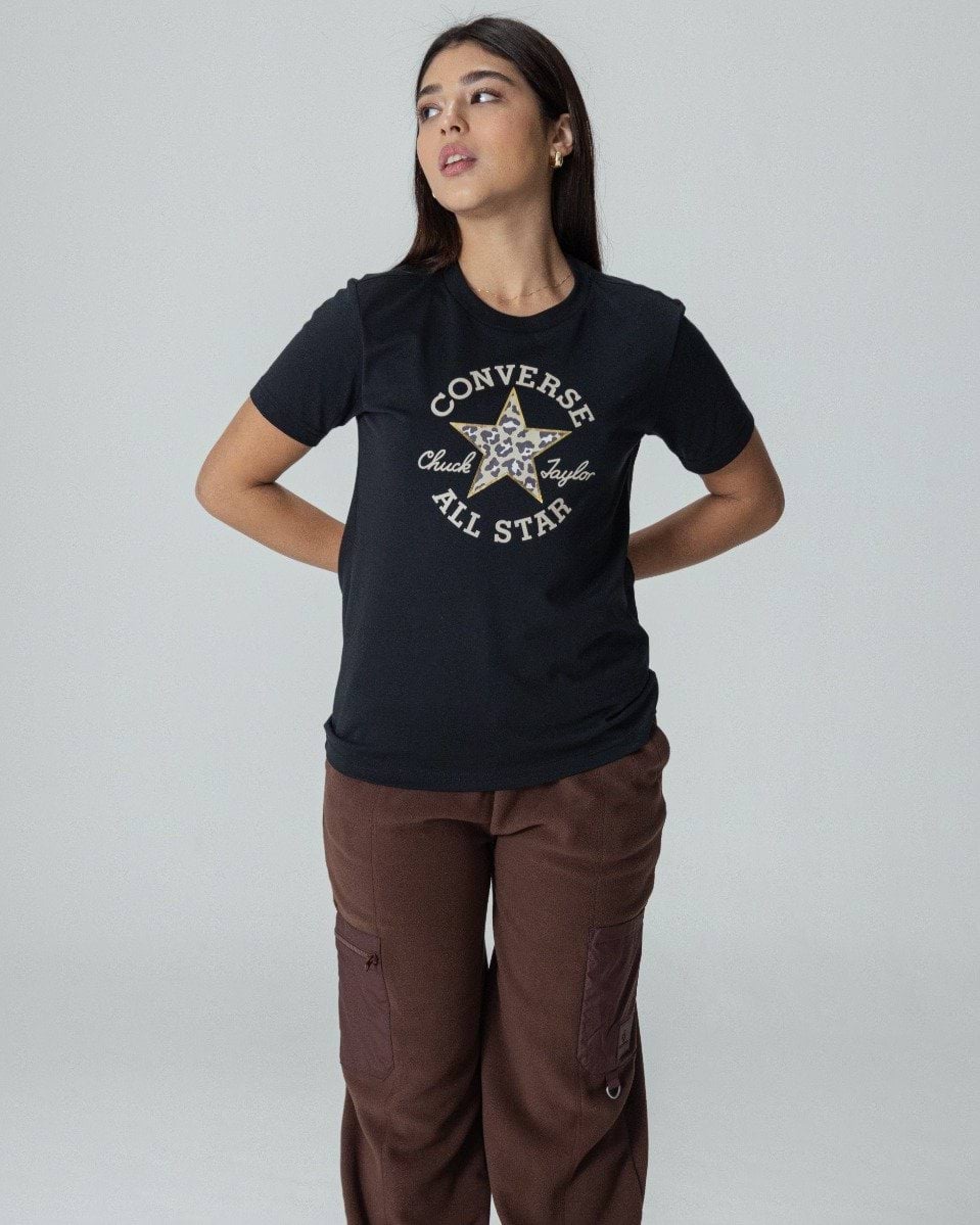 Tricou Leopard Chuck Taylor Patch