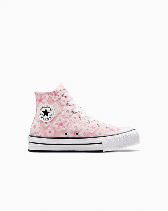 Chuck Taylor All Star Lift Platform Flower Embroidery